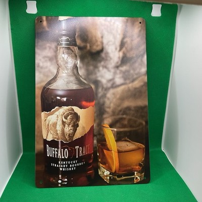 Buffalo Trace Kentucky Straight Bourbon Whiskey-Metal Sign