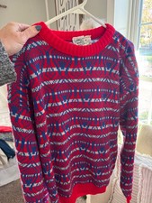 vintage 1980 womans crew neck sweater