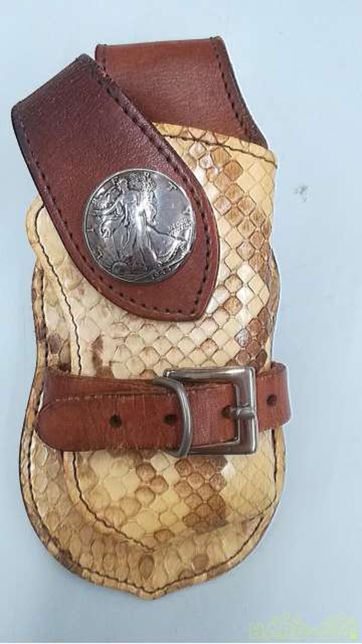 Wallet Holder Python Leather Cowhide Alzuni JtU00 - image 1