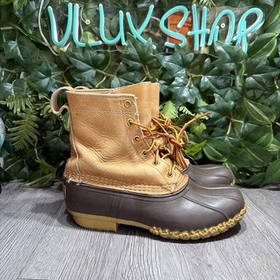 LL Bean Boots Duck Boots Womens 8 M Lace Up Waterproof Snow Rain Boot