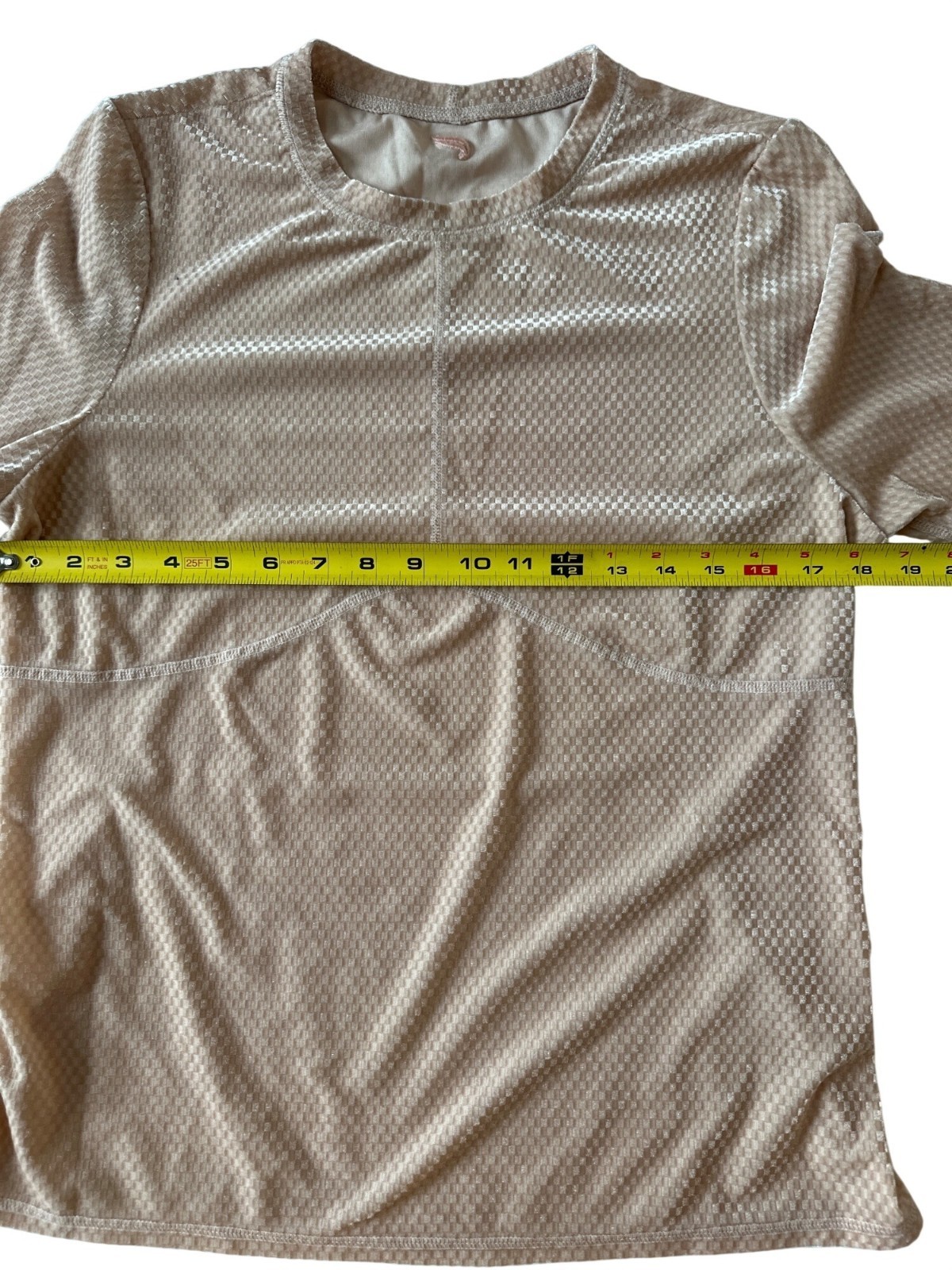 Fabletics Light Pink Textured Performance Long-sl… - image 7