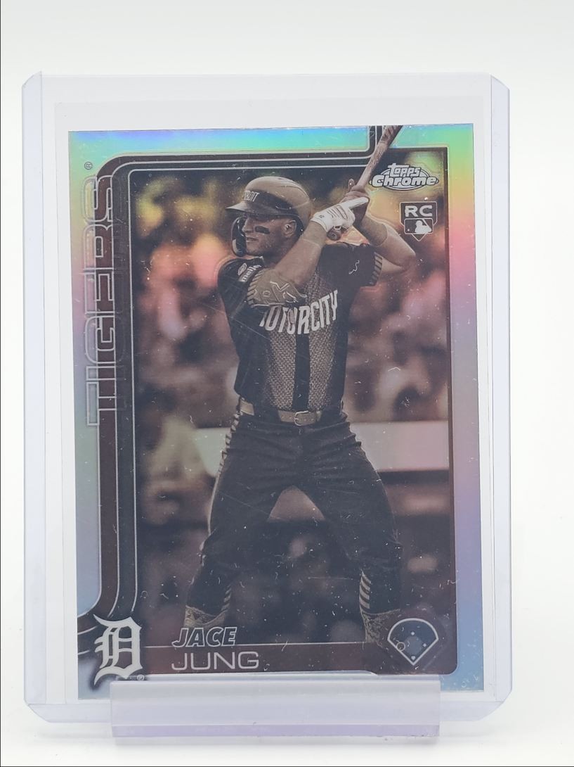 JACE JUNG 2025 TOPPS CHROME ROOKIE SEPIA REFRACTOR TIGERS #225 RC Q0290