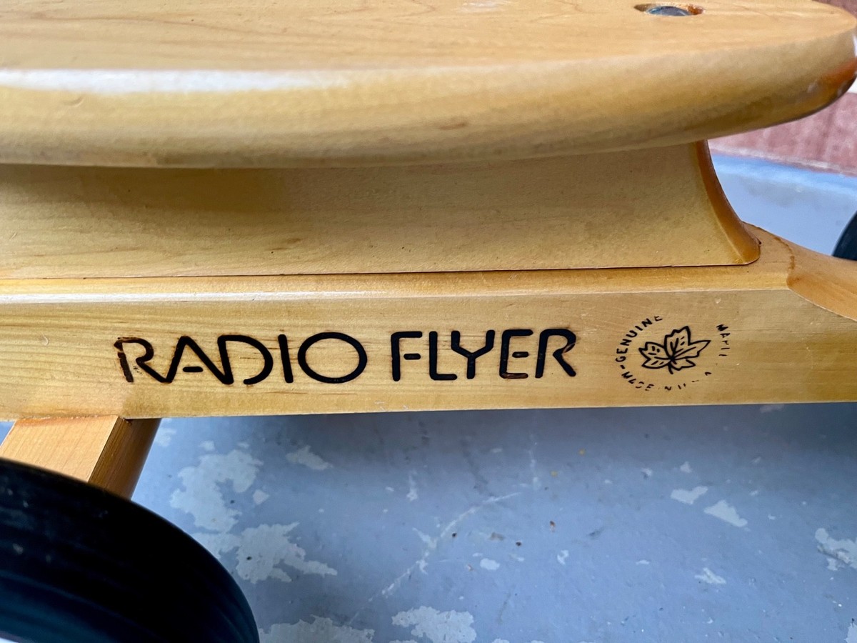 RARE Vintage Radio Flyer Tiny Trike 310 - NIB Wooden Maple Trike w