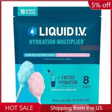 Liquid I.V.Hydration Multiplier - Cotton Candy | Electrolyte Powder Drink Mix 