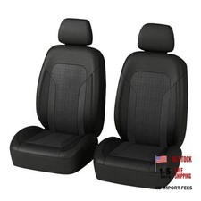 4PCS Cooling Car Seat Covers,Breathable Front Seat Covers with Mesh Black