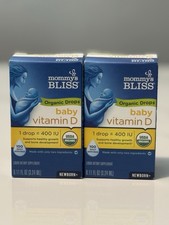 2pack Mommy's Bliss Organic Baby Vitamin D Drops, .11 oz - 100 Servings 09/2026
