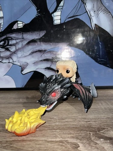 Funko Pop! Rides: Game of Thrones - DAENERYS & FIERY DRAGON VAULTED 68