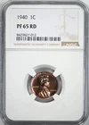 1940 Proof Lincoln Wheat Cent 1C NGC PF65RD