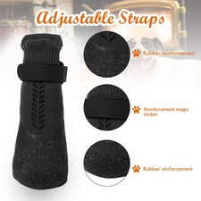 4Pcs Anti-Slip Dog Socks, Waterproof Outdoor Dog Boots Paw Protector Shoes