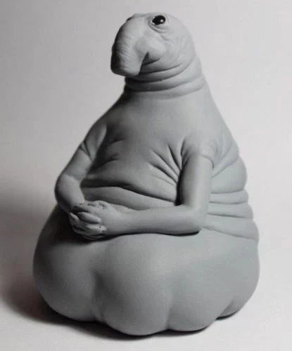 Zhdun Piggy Ceramic Money Bank. Homunculus Loxodontus. Snorp Sculpture. Ждун