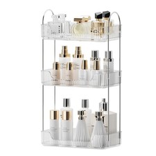 Bathroom Organizer Countertop, Vanity Trays, Skincare Makeup Organizer Shelf,...