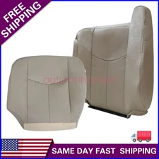 Front Driver Replacement Leather Seat Cover Shale Tan Fits 2003-2006 GMC Yukon