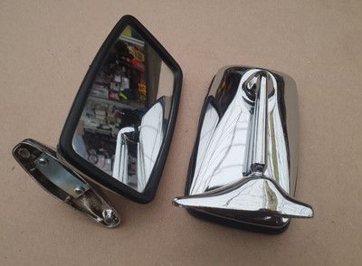 Chrome Side Mirrors Set for LADA VAZ 2101 2102 2103 2106 2121 Niva Metal Pair