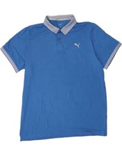 PUMA Mens Polo Shirt XL Blue CQ05