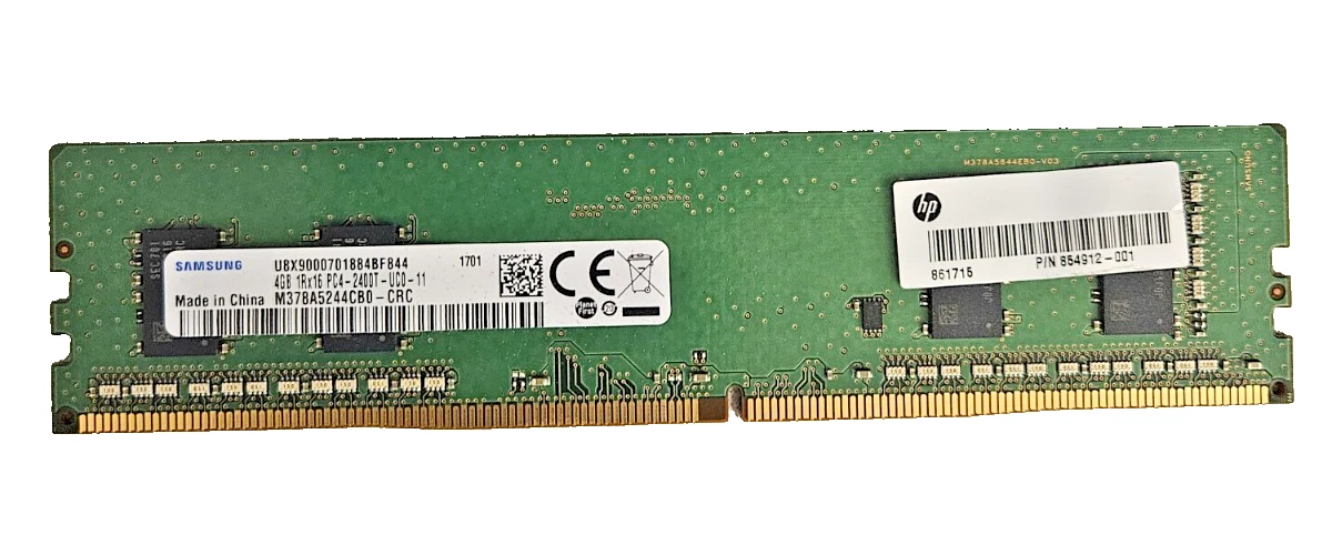 4 GB Capacity per Module DDR4 SDRAM DIMM Network Server Memory