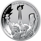 Ukraine  10 UAH 250th anniversary of the Declaration of Independence USA Silver