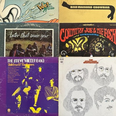 6x LOT of BLUES PSYCH Steve Miller Jerry Hahn Wet Wille Country Joe Project 6LP