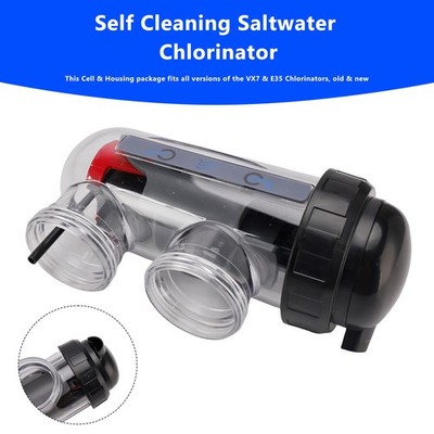 Saltwater Chlorinator Replacement Cell with Cell Housing For Astral/Hurlcon VX7