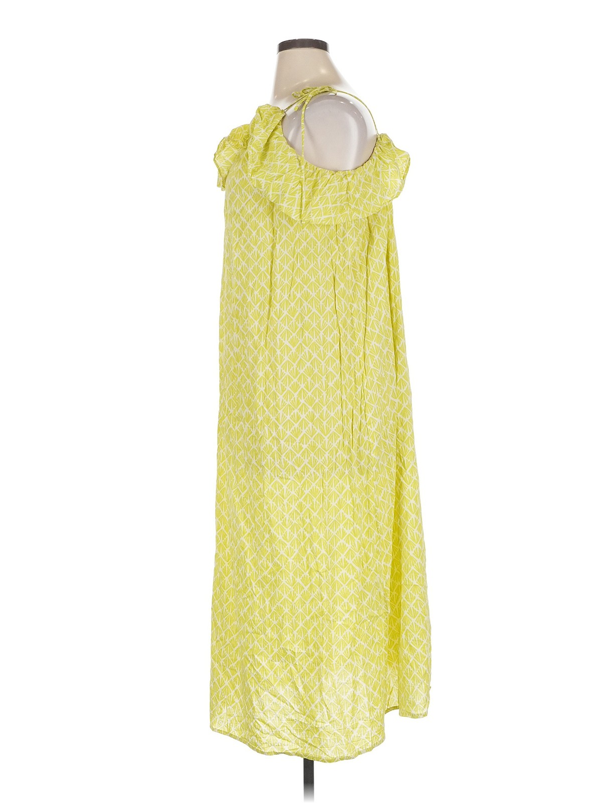 H&M Women Yellow Casual Dress XL thumbnail 4