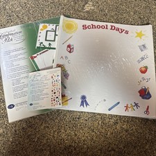 Creative Memories 12" x 12" School Days Refill Pages, Football Pack, Die Shapes
