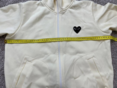 Comme Des Garcons CDG Play Full Zip sweatshirt Color Yellow L