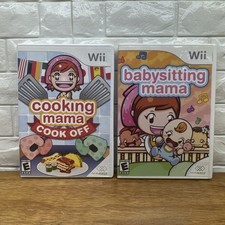 Cooking Mama & Babysitting Mama Game Bundle (Nintendo Wii) CIB Refurbished