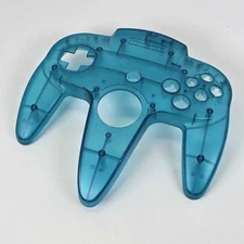 Nintendo 64 N64 Clear Blue Controller Faceplate