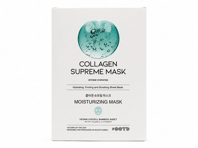OOTD Collagen Supreme Mask 10x25g Korean Sheet Mask Hyaluron Vegan