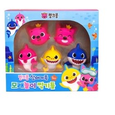 Pinkfong Baby Shark Family Sand Play Shape Mold Frame Set 5pcs Kids Toy Korea
