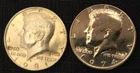 Kennedy Half Dollars. Gold Plated And Counterstamped.