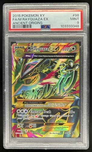 2015 Pokemon XY Ancient Origins Mega Rayquaza #98/98 PSA 9