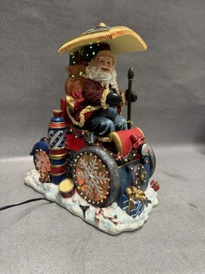 Vintage Fine Regency Art Santa's Arrival Glasfaser