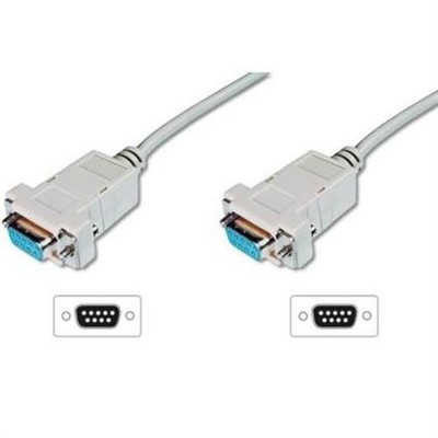 Zero-Modem Anschlusskabel, D-Sub9/Bu - D-Sub9/Bu # AK-610100-018-E