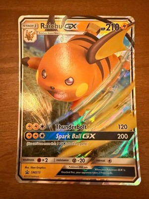 Raichu GX SM213 Jumbo Cards Holo Oversized