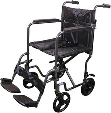 Aidapt VA171HAM Folding Lightweight Attendant Propelled Aluminium Wheelchair