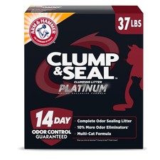 Arm Hammer Cat Litter 37 lbs - Powerful 14-Day Odor Control Rock-Hard Clumps