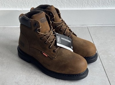 RED WING SHOES ワークブーツ ブラウン Mens WORX By Red Wing Steel Toe Work Boots Waterproof Brown Size