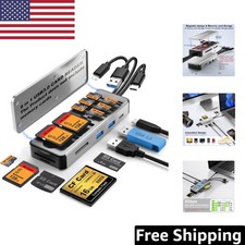 Versatile USB 3.0 Card Reader Storage Box - Fast Data Transfer Up to 312MB/s