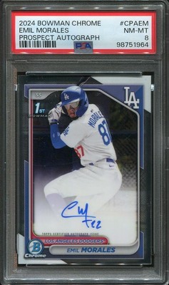2024 Bowman Chrome Prospects Auto Emil Morales #CPA-EM LA Dodgers 