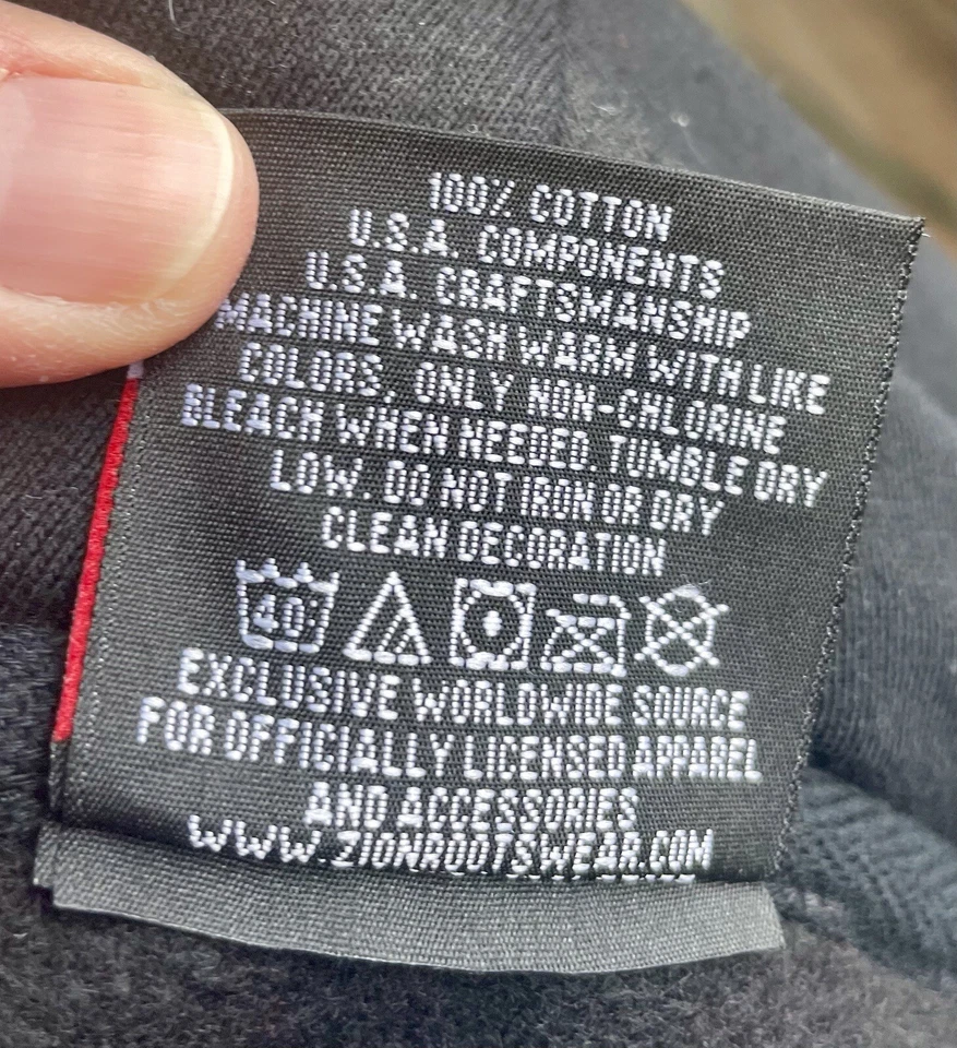 Johnny Cash Hombre En Negro Raro Cremallera Completa Sudadera con Capucha Adulto M Foto 4 de 4