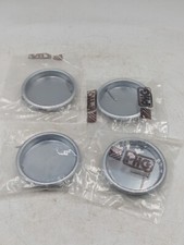 Lot Of 4 Round Cup Closet Sliding Door Finger Pull, Steel, 2-1/8" w/Nails
