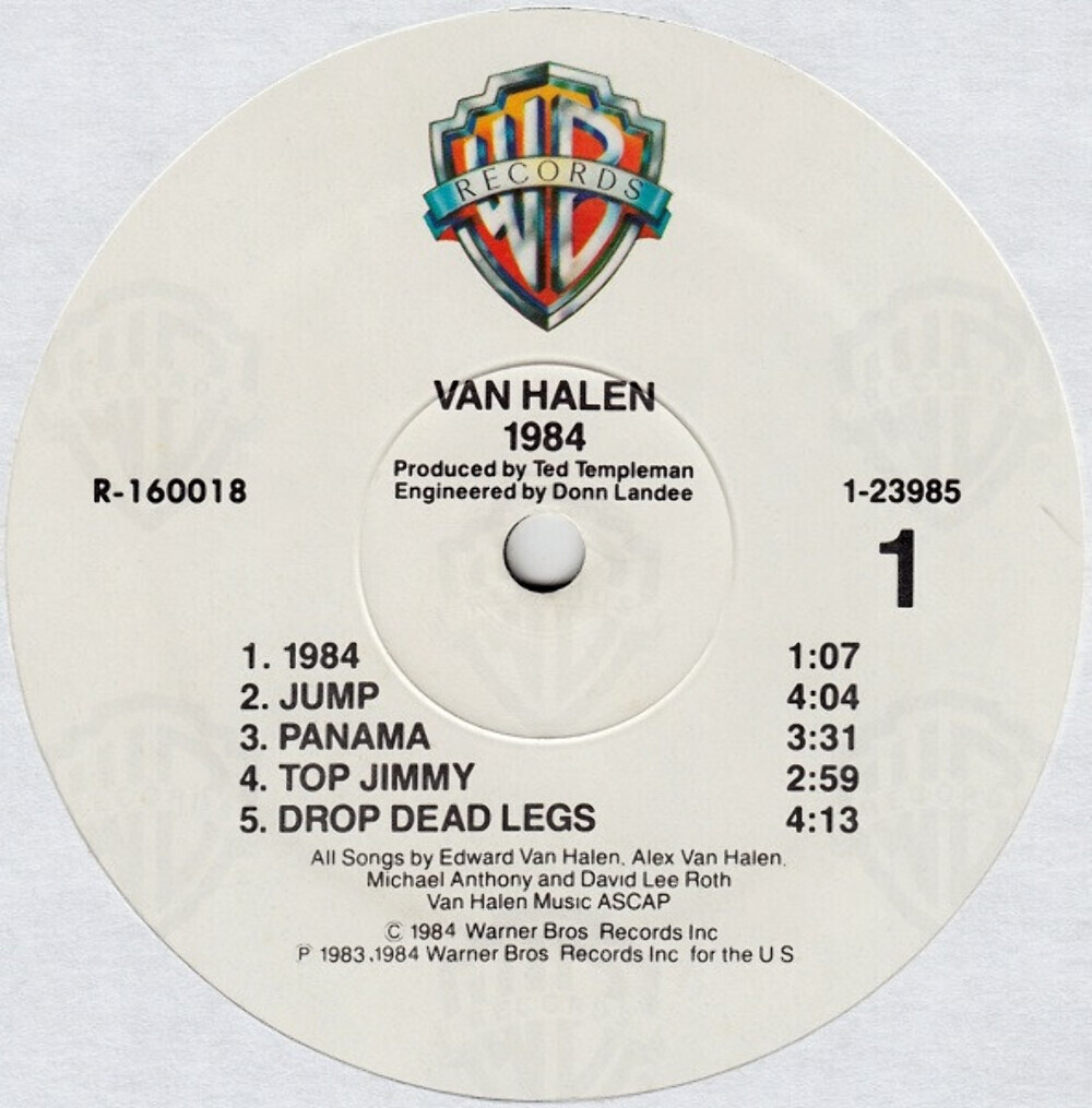 Van Halen - 1984 - Warner Bros. Records, Warner Bros