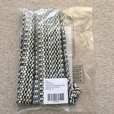 Leggings Urban Outfitter Size XS iets frans SPORT Core Black White High Waisted