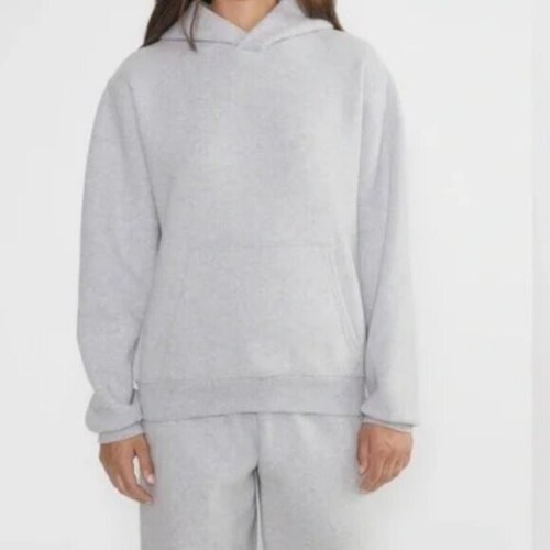 Aritzia TNA Sweatfleece Cozy Fleece Perfect Fit Hoodie Sweatshirt Gray Size XL - Picture 2 of 7