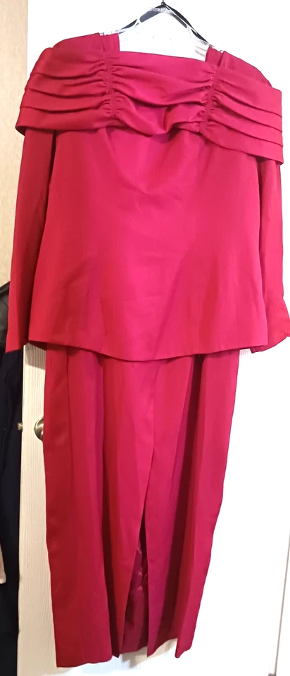 Maxi Vestido Vaina ALEX EVENINGS Mujer Talla 20 Sin Mangas con Chaqueta Manga 3/4 ¡Bonito! Foto 3 de 4