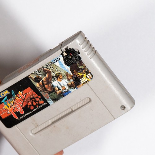 *DAMAGED LABEL* Final Fight 1 (Super Famicom, 1990) Tested Japan Import Capcom - Picture 2 of 3