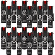 20 Bulk Pack Police Magnum Pepper Spray .75oz Pocket Clip Self Defense Security