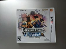 Professor Layton vs Phoenix Wright Nintendo 3DS 2014 Complete Game, Case, Manual