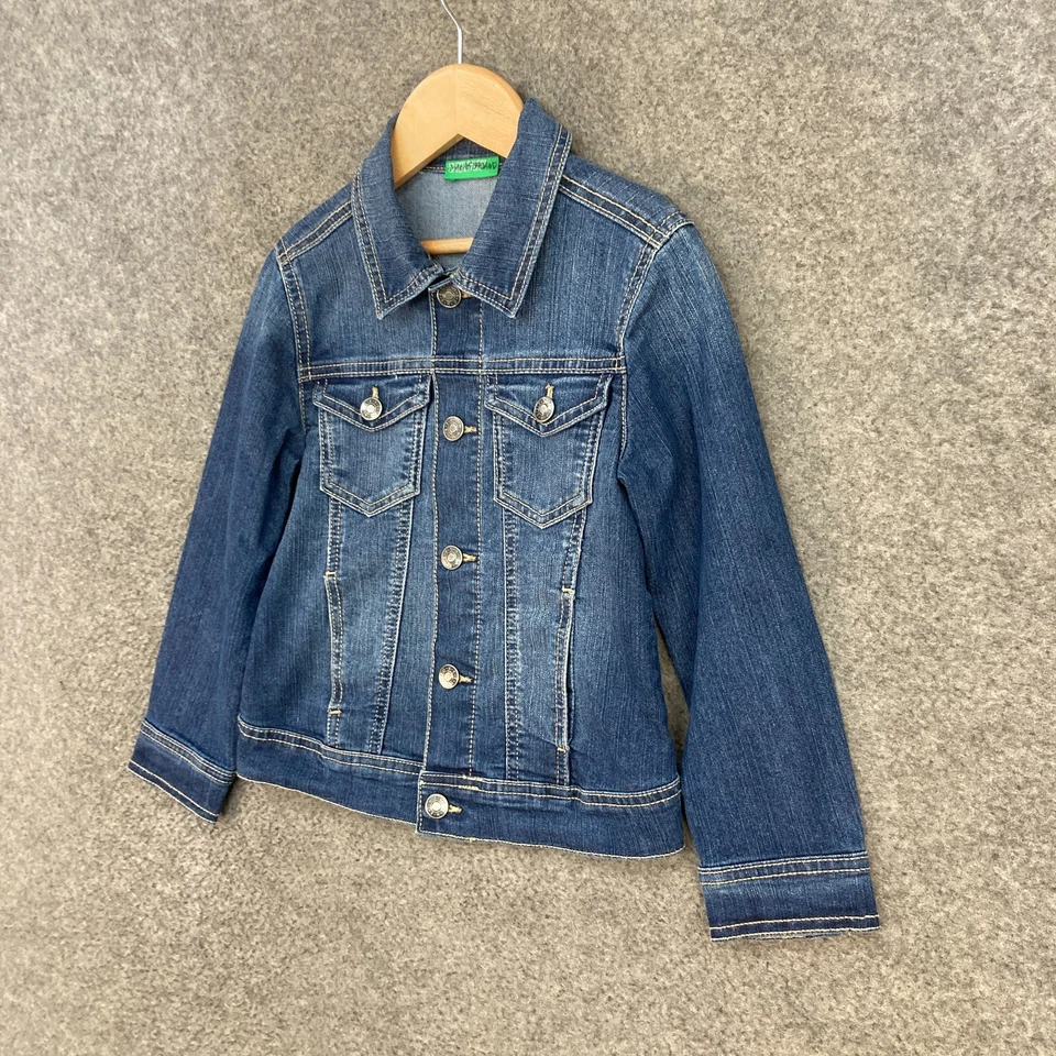Chaqueta United Colors of Benetton Niños Talla 6-7 Años Azul Denim Botón 22127 Foto 2 de 4