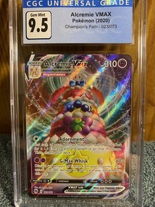 CGC 9.5 Gem Mint Alcremie Vmax 23/73 from 2020 Champions Path! PSA 10 Equivalent
